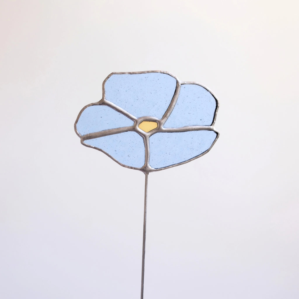 Blumenstecker Blau