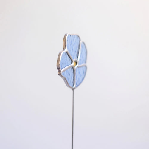 Blumenstecker Blau