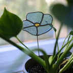 Blumenstecker Blau