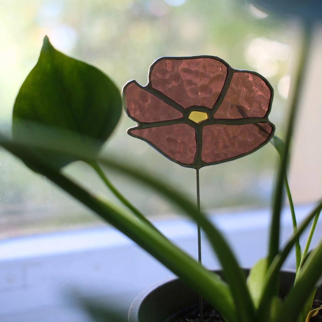 Blumenstecker Lila