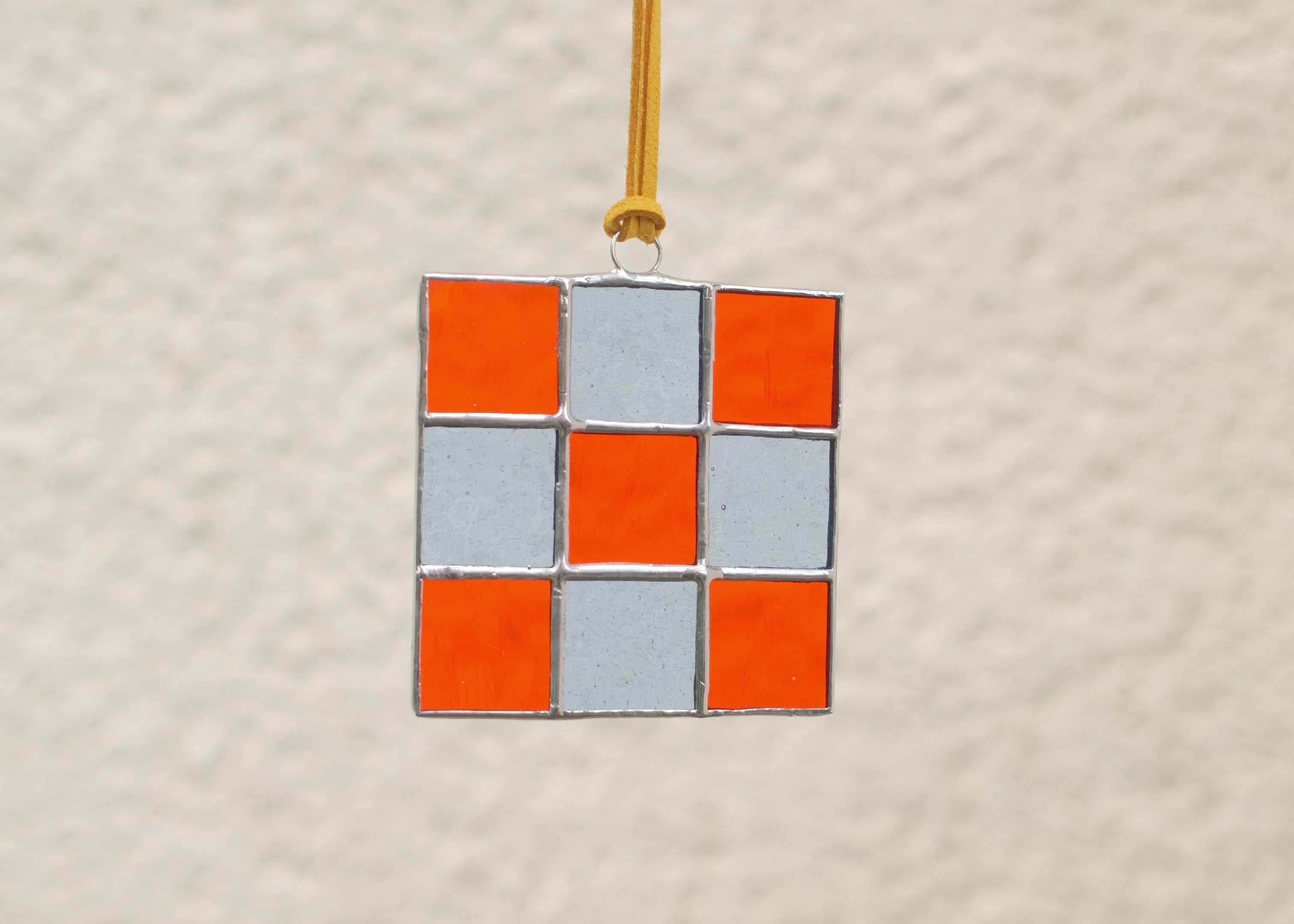 Anhänger Hilda blau/rot